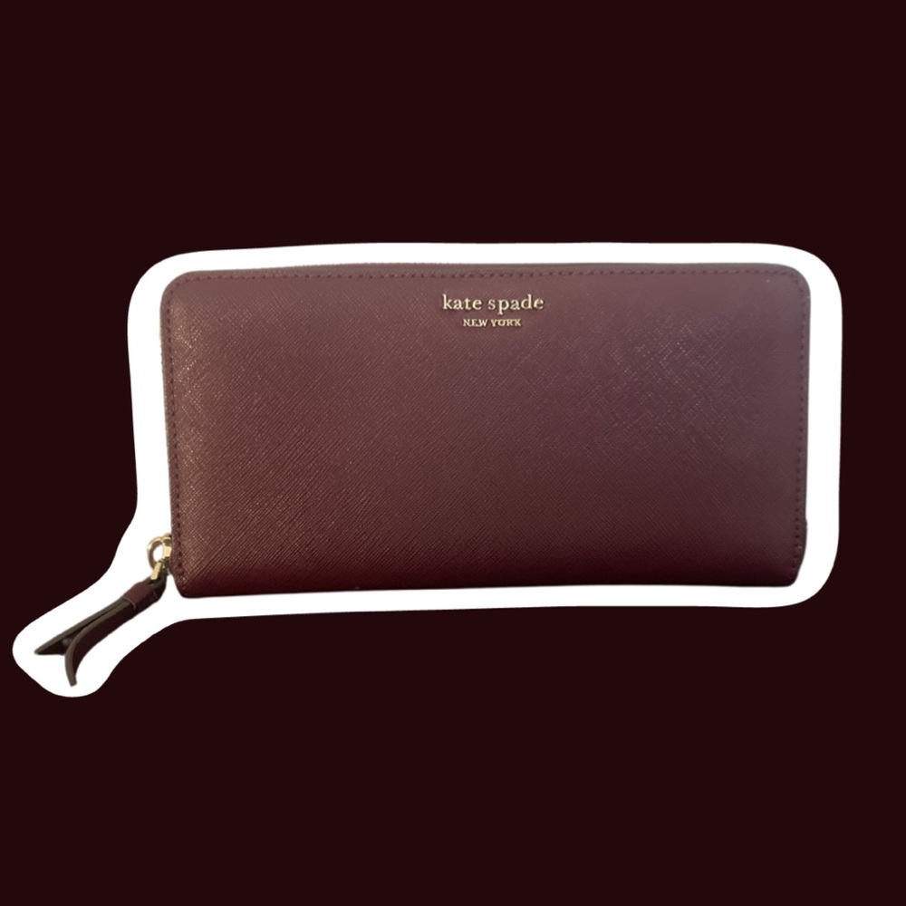 KATE SPADE LARGE CONTINENTAL ZIP AROUND WALLET
